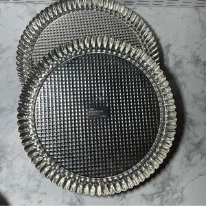 The Pampered Chef Flan Baking pans Retired #1700-set of 2